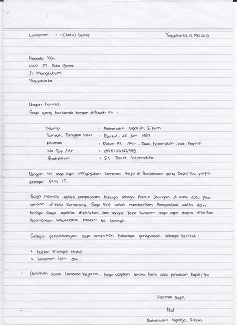 Tata cara mengirim lamaran lewat email yang baik dan benar … contoh surat lamaran kerja sebagai penyiar radio | contoh … 10 Surat Lamaran Kerja Biasa - ben jobs