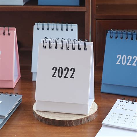 2022 Desktop Calendar Dual Daily Scheduler Table Planner Yearly Agenda