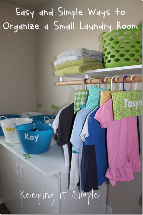 To organize a very small laundry room. Keeping it Simple: Easy and Simple Ways to Organize a ...