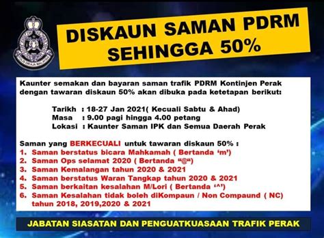 Dec 14, 2018myeg services berhad provides services such as renewal of vehicle. DISKAUN SAMAN PDRM SEHINGGA 50% Kaunter... - Polis Daerah ...