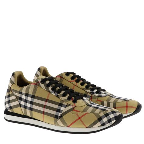 Burberry Leather Sneakers In Beige Natural For Men Lyst