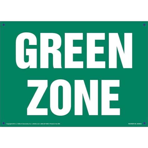 Green Zone Sign
