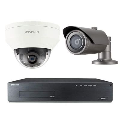 Samsung Mp Cctv Security Package Camera Full Hd P Ip Poe Tb