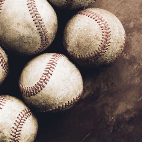 Rugged Baseball Balls Wall Art Photography