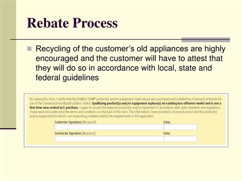 Old Appliance Rebate Program