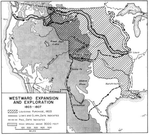 Mapa De La Expansion Y Exploraci N Hacia El Oeste Estados Unidos