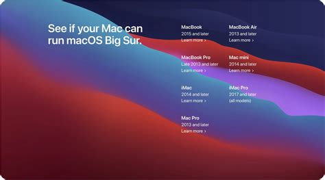 Macos Big Sur System Requirements Can Your Mac Desktop Or Notebook