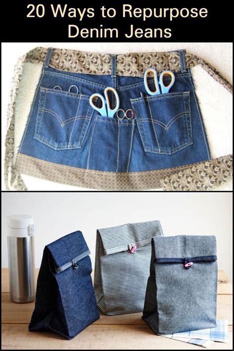 20 Creative Ideas For Repurposing Your Old Denim Jeans Jeans Diy