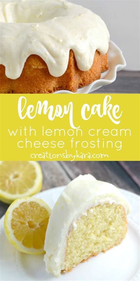 Be sure to soften the butter! Lemon Bundt Cake with Cream Cheese Frosting - Creations by ...