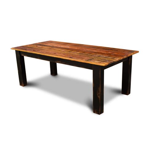 While the clear coat is drying on your wood slab, paint your metal hairpin legs. Barnwood 4x4 Block Leg Table w/ Antique Black Base