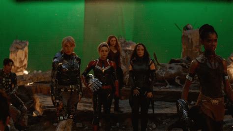 Heres What It Looked Like To Film The Iconic Female Avengers Team Up