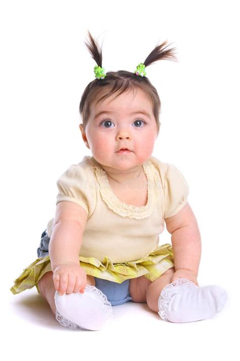 Smile Baby Girl Stock Image Image Of Play Joyful Newborn 6255827