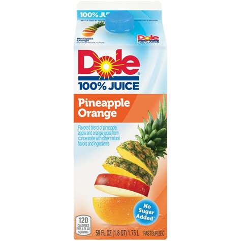 Dole Pineapple Orange Juice Nutrition Facts Blog Dandk