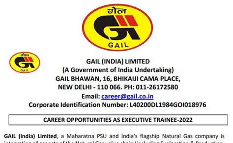 Gail Recruitment 2022 गेल इंडिया लिमिटेड में इन 48 पदों पर निकली