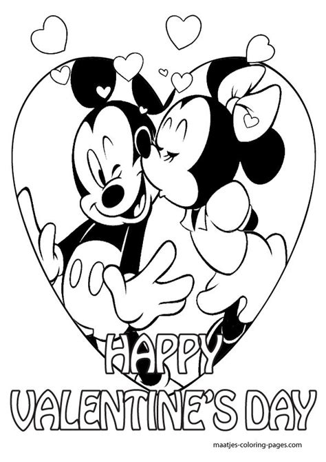 These free printable valentine's day coloring pages for kids are so cute! More Mickey Mouse Valentine's day coloring pages on ...