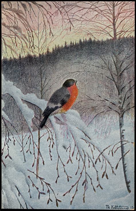 Winter Bird Landscape