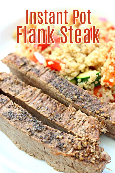 Flank steak, or london broil, should be either quickly grilled or braised to make it mouthwateringly tender. Instant Pot Flank Steak - 365 Days of Slow Cooking and ...