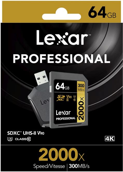 Lexar Professional Sdxc 64gb 2000x Uhs Ii V90 Foto Erhardt