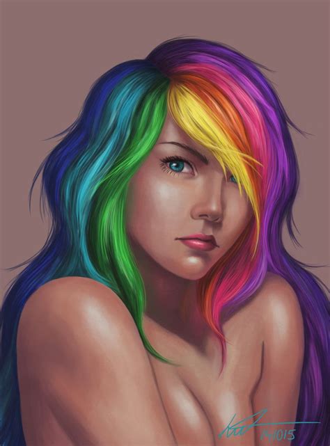 Rainbow Hair By Gehenna On Deviantart Rainbow