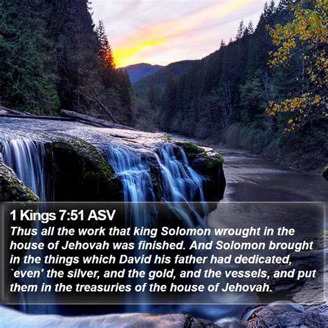 1 Kings 7 Scripture Images 1 Kings Chapter 7 Asv Bible Verse Pictures