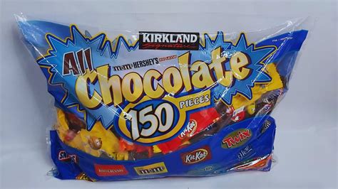 kirkland signature all chocolate bag 90 oz 150 count youtube