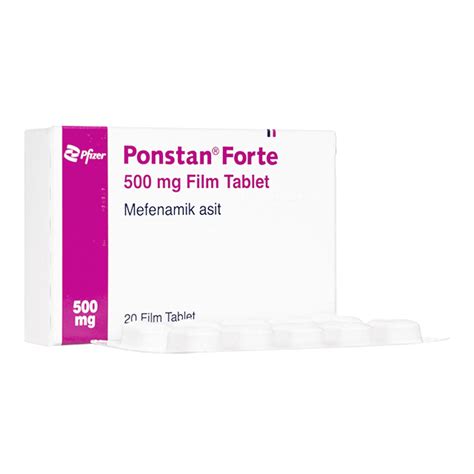 ポンスタンフォルテ 500mg 4箱 Ponstan Forte 500mg 4 Boxes ウェプロス