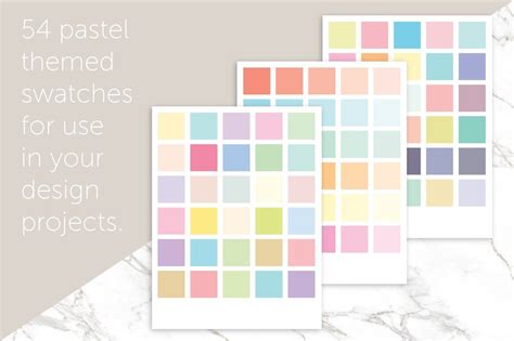 Color Swatches Pastel Collection By Bold Leap Creative Thehungryjpeg