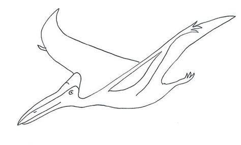 Quetzalcoatlus Dinosaur Coloring Page 1 in 2020 | Dinosaur coloring