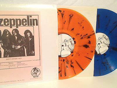 Popsike Com Led Zeppelin Bonzo S Birthday Party Colored Vinyl Live K S Not Tmoq Rare Lp