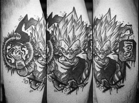 1 star dragon ball black and white. 40 Vegeta Tattoo Designs For Men - Dragon Ball Z Ink Ideas