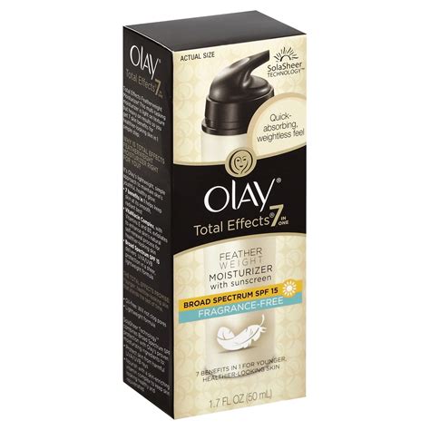 Olay Total Effects Fragrance Free Featherweight Moisturizer With Spf 15