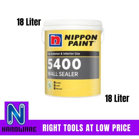Maka jumlah cat yang dibutuhkan adalah. Nippon Paint 5400 Wall Sealer / Cat Undercoat Dinding ...