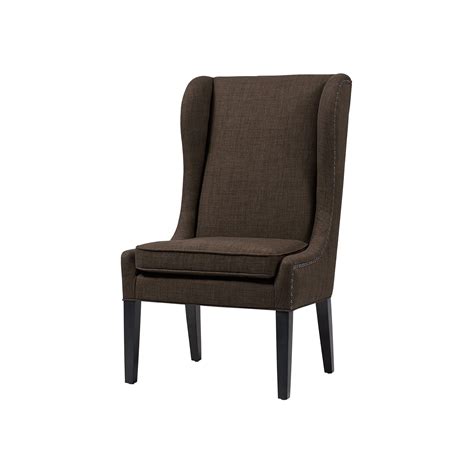 Madison Park Sydney Dining Chair Grey Charcoal Wingback Chair