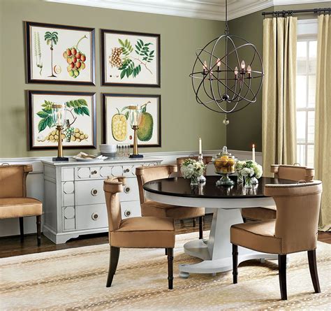 Earth Tones Like An Olive Green Wall Color And Velvet Chairs In Rich