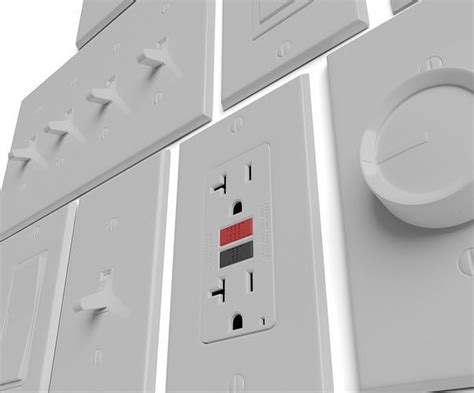 3d Model Light Switches And Outlets High Poly And Low Poly Pack 1 Vr
