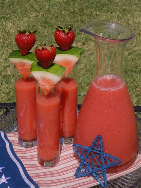 Watermelon Strawberry Coolers Favorite Recipes Food Recipes