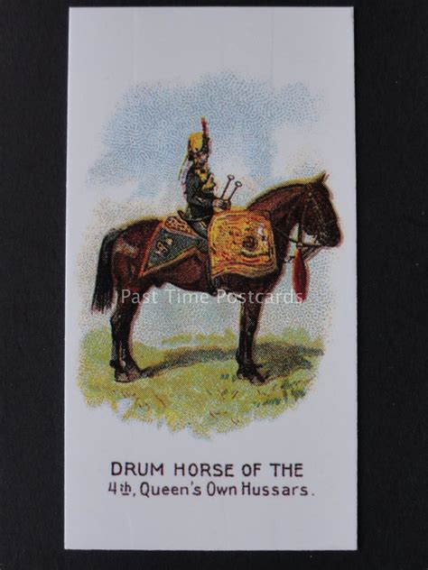 No11 4th Queens Own Hussars Drum Horses Reprint Of Wdand Ho Wills