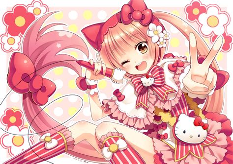 Hello Kitty Anime Girls Animoe