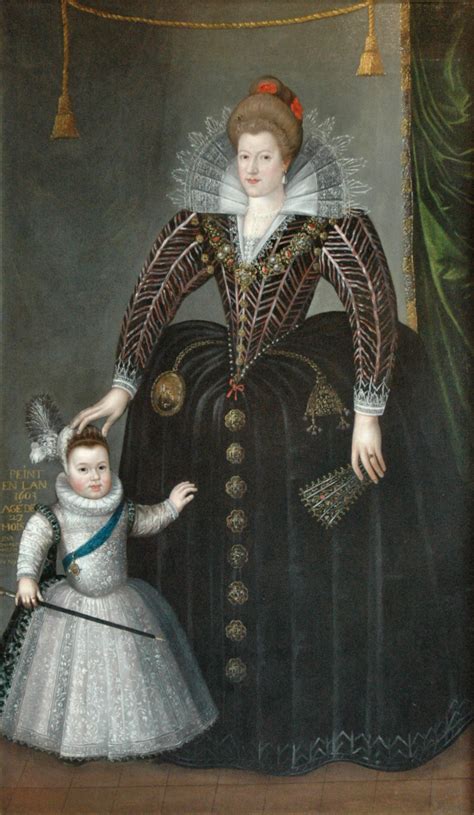 1603 Maria De Medici And Her Son Louis Xiii By Charles Martin Musée