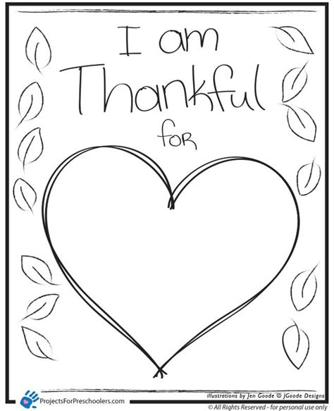 Being Thankful Coloring Pages