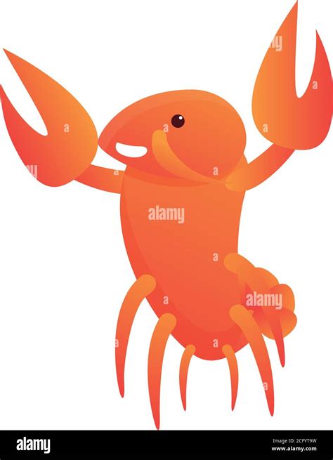 Smiling Lobster Icon Cartoon Of Smiling Lobster Vector Icon For Web