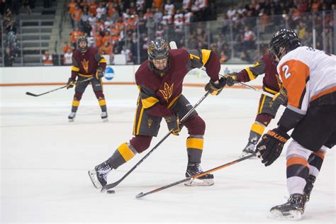 Asu Mens Hockey Sun Devils Outlast Rit To Earn 4 2 Win And Weekend