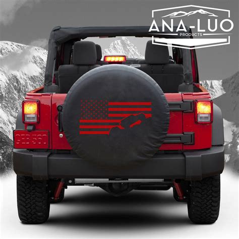 American Flag Tire Cover Jeep Wrangler Any State Avalible
