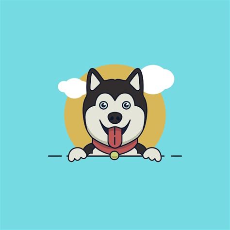 Premium Vector Siberian Husky Logo Illustration Vector