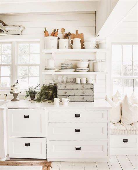 Pin By Sunshine Crawford On Home White Cottage Kitchens Home Decor Home