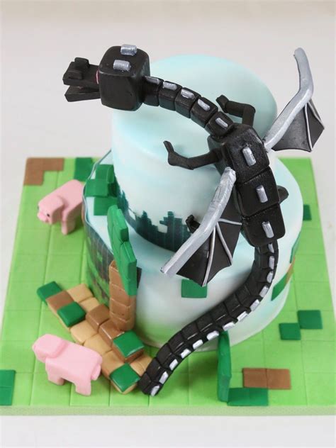 Dragon Drache Minecraft Cake Torte Fondant Dragon Drache Minecraft Cake Torte Fondant Cake