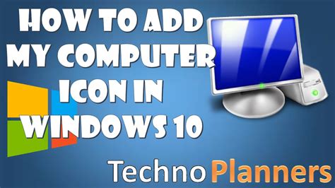 How To Add My Computer Icon In Windows 10 Youtube