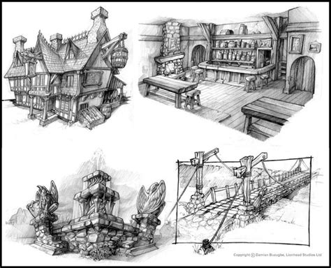 Fable Environment Sketches By Omend4 On Deviantart Environment Sketch