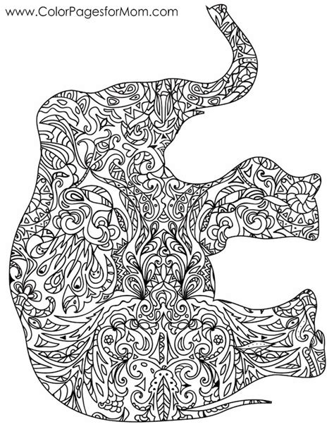 animals  advanced coloring page
