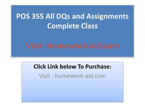 Ppt Pos 355 All Dqs And Assignments Complete Class Powerpoint
